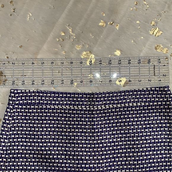 NWOT J. Crew Metallic Tweed Woven Skirt with Back Zipper Size 6 💗 - Picture 6 of 7